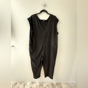 Black Sleeveless Jumpsuit